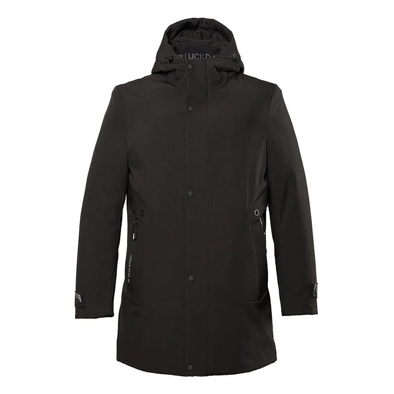 Men's polyester fibre top in Black and Green, with size options from 175 to 195, for warm everyday wear