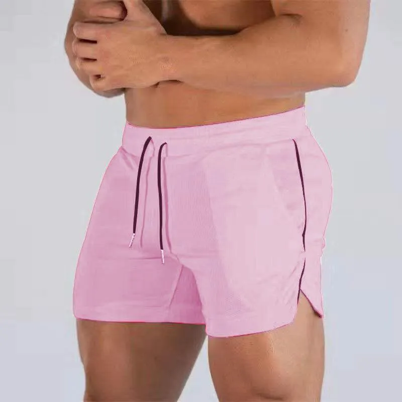 Men's stretch polyester swimsuit in slim fit, available in multiple colours for sports and leisure