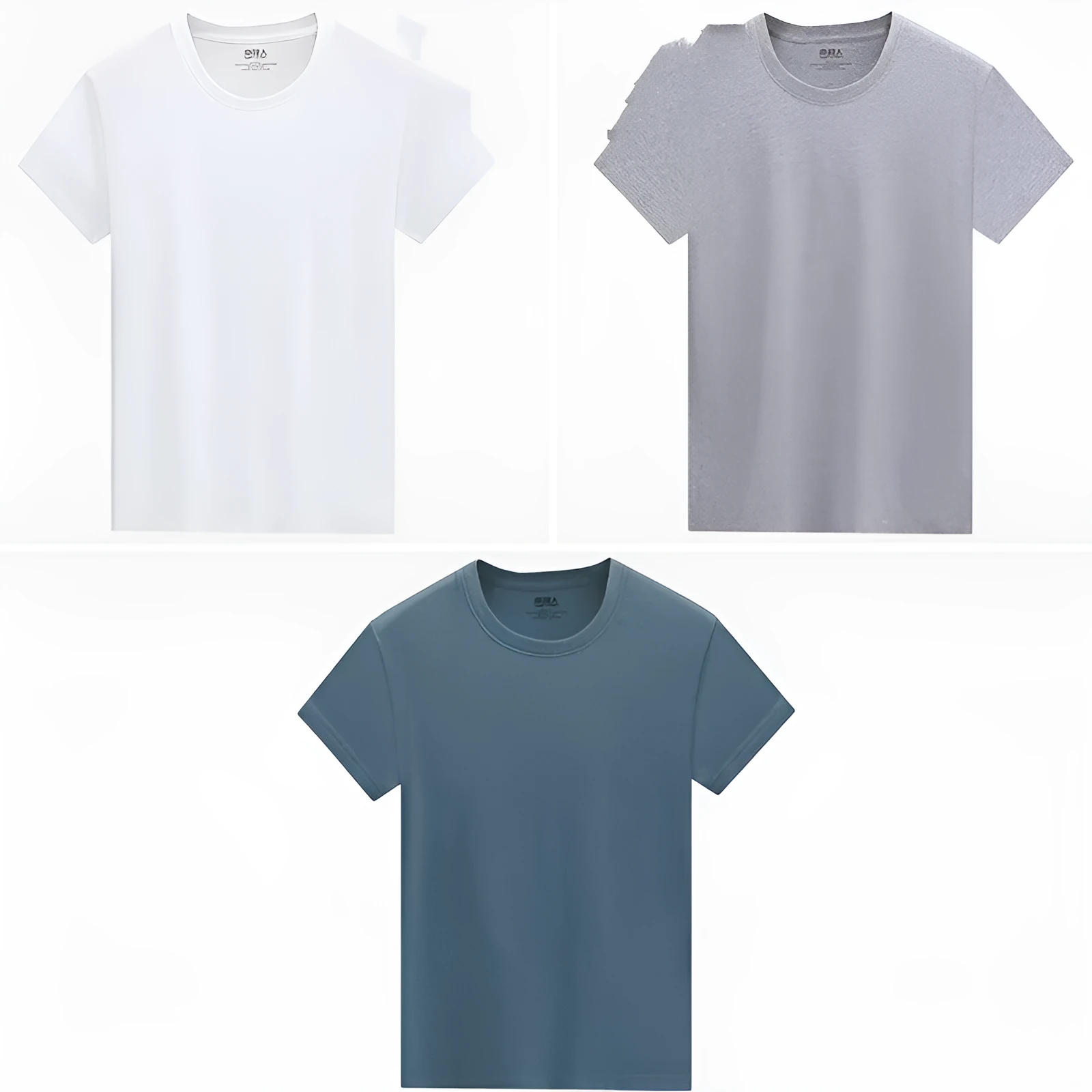 Men's white short sleeve 100% cotton t-shirt with multiple colour options in sizes L to 4XL