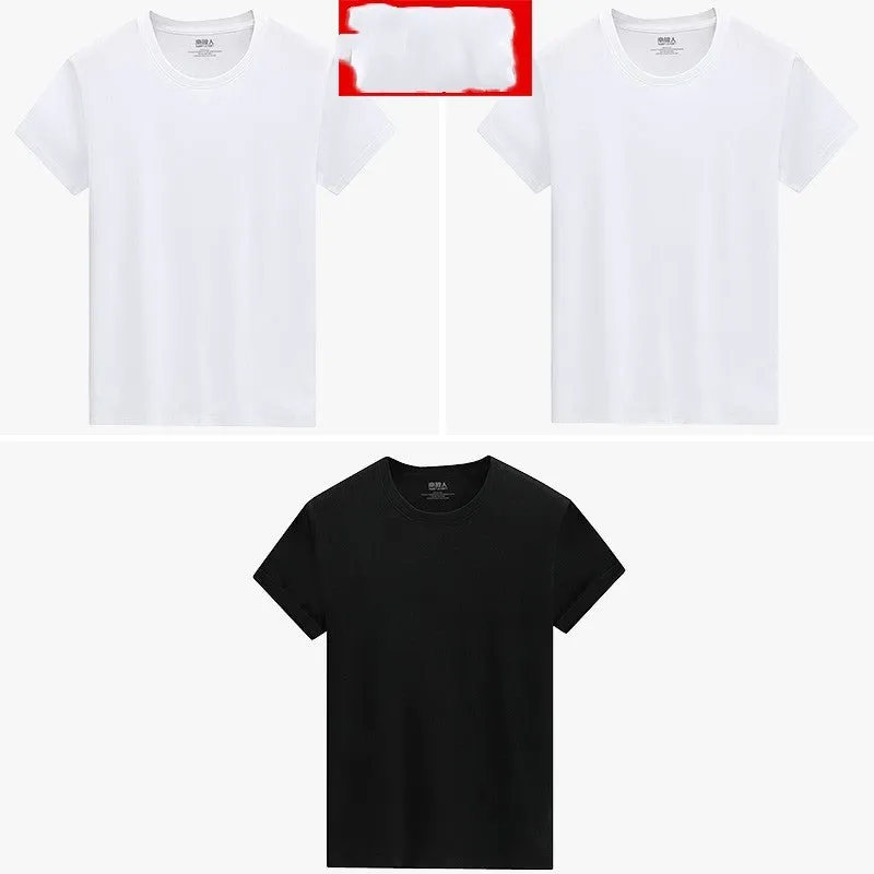 Men's white short sleeve 100% cotton t-shirt with multiple colour options in sizes L to 4XL