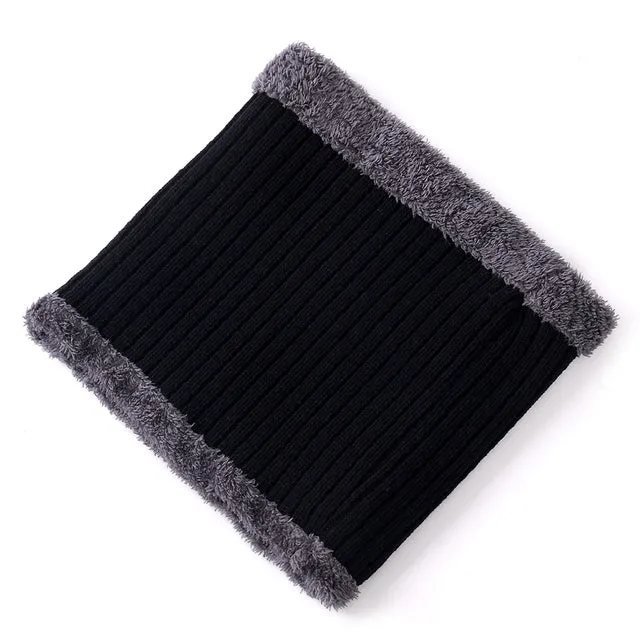 Unisex winter knit letter cap in coffee colour, cotton and coral wool blend beanie for adults