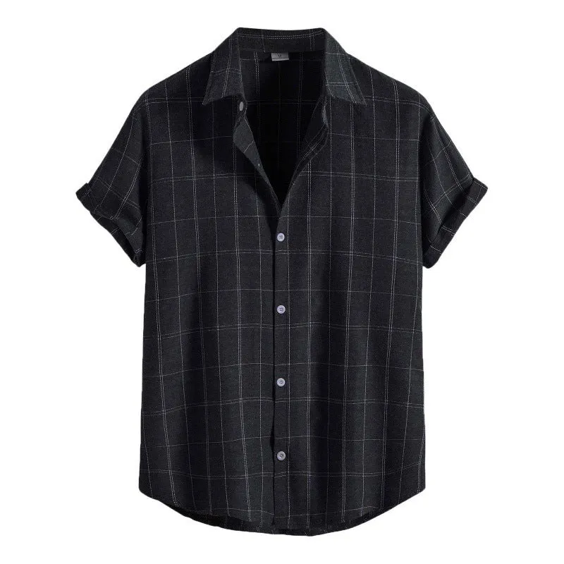 Men's fashion shirt with 3D digital printing, short sleeves, polyester fabric, colour JYT007 pattern