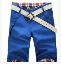 Men's 7 point casual pants in cotton skinny fit Korean style summer trousers