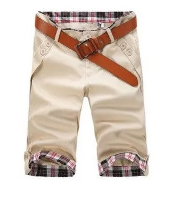 Men's 7 point casual pants in cotton skinny fit Korean style summer trousers