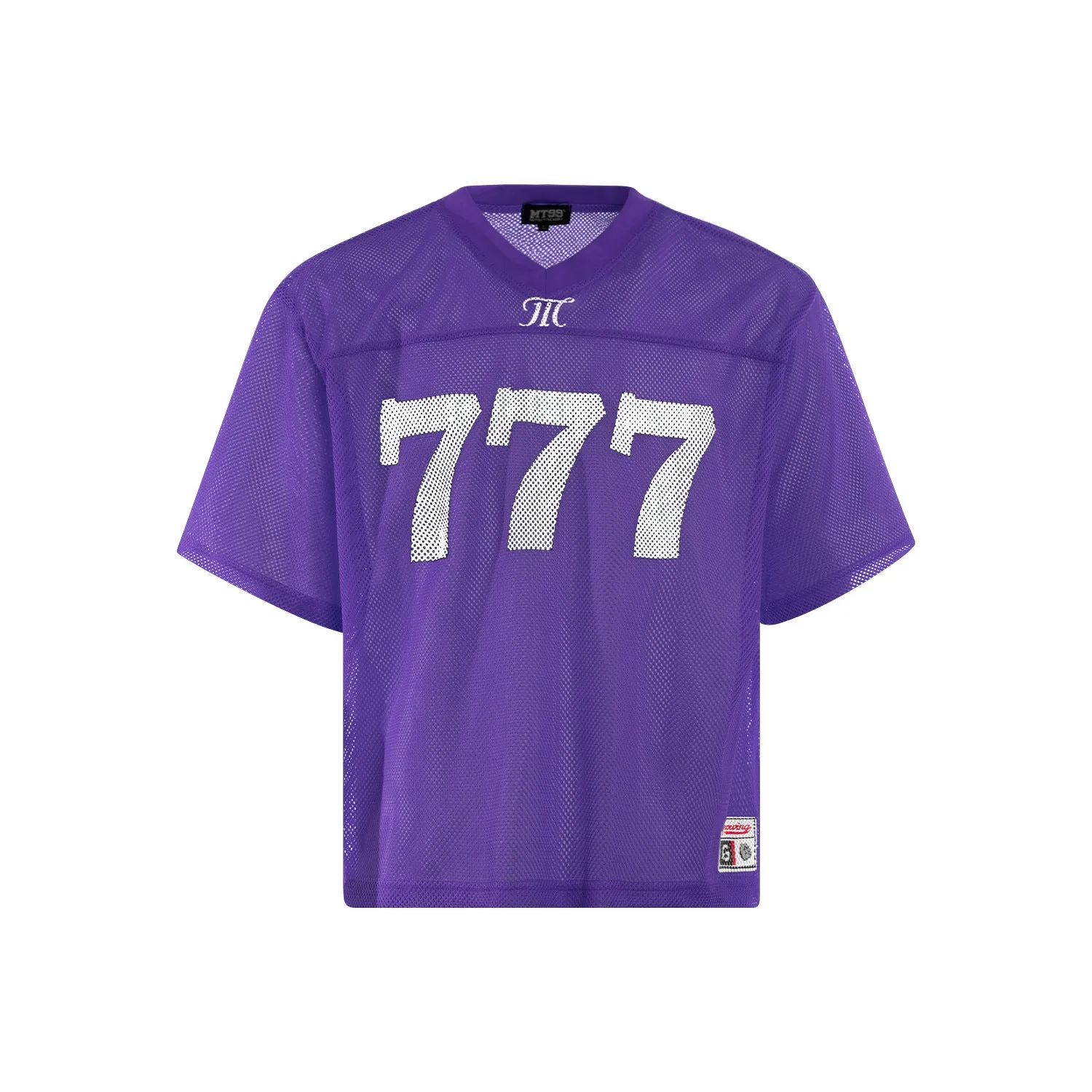 Loose fit retro style summer T-shirt in black, white, purple, or orange.