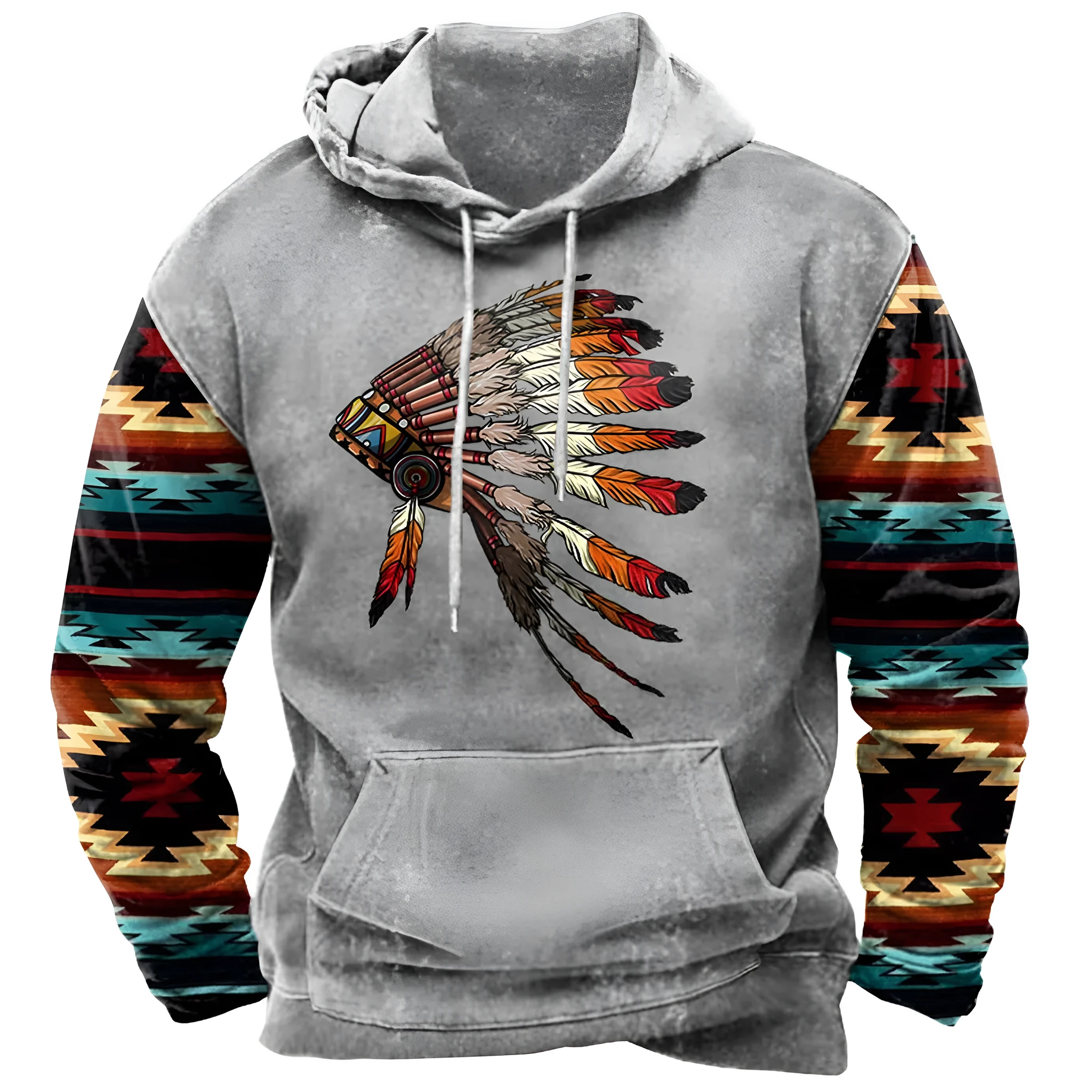Men's sports hoodie with 3D digital print cartoon anime pattern, loose fit, hooded, long sleeves, colour WY01K232312Y