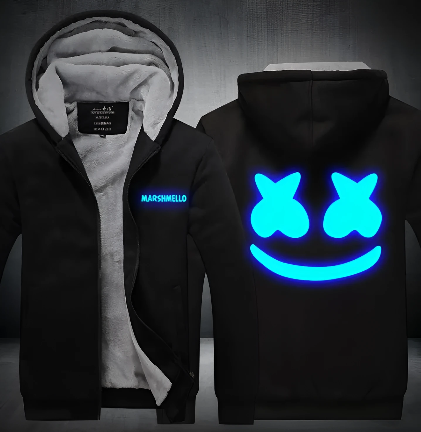 Cotton candy DJ Skrillex blame cat sweater for men women black gray polyester top