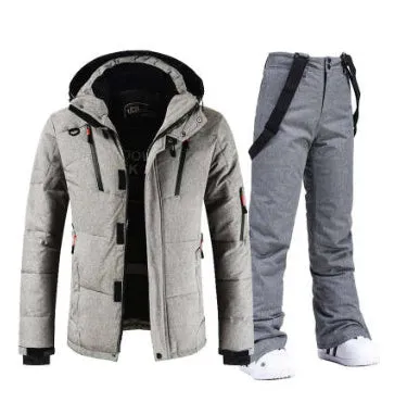 Men's down jacket with polyester fibre shell in Black, Blue, Green, Grey, or Orange Red, sizes L to 4XL