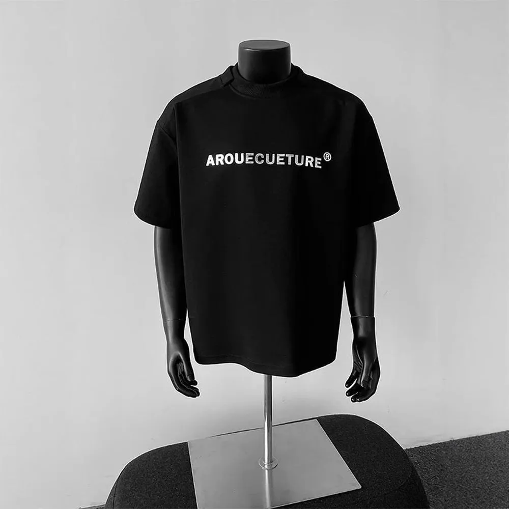 Men's cotton short sleeve t-shirt in loose fit pullover style