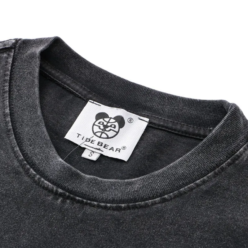 Men's direct injection graphic craft cotton t-shirt in colour XT22, front view, simple style