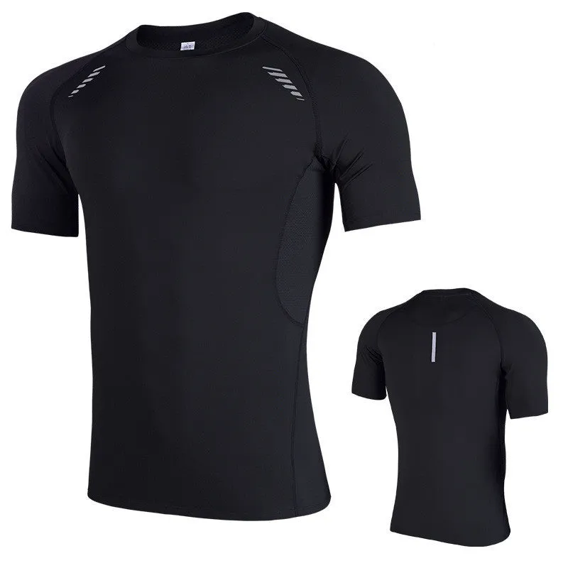 Training fat man sportswear top in 5XL 6XL polyester blend fabric black colour