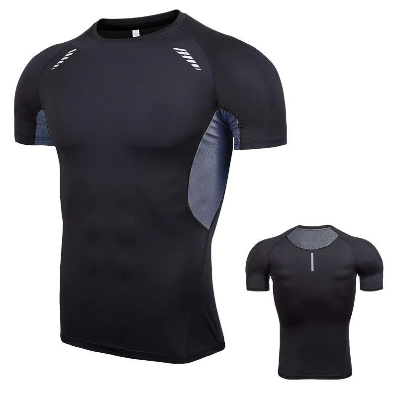 Training fat man sportswear top in 5XL 6XL polyester blend fabric black colour