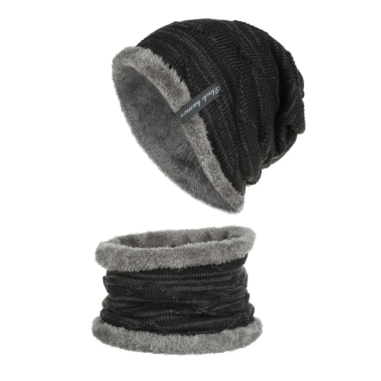 Diagonal hook knitted acrylic hat with adjustable circumference 44 to 60 cm in multiple colour options