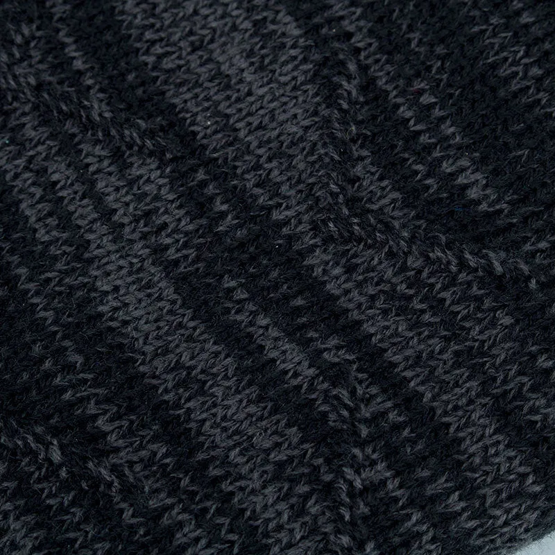 Diagonal hook knitted acrylic hat with adjustable circumference 44 to 60 cm in multiple colour options
