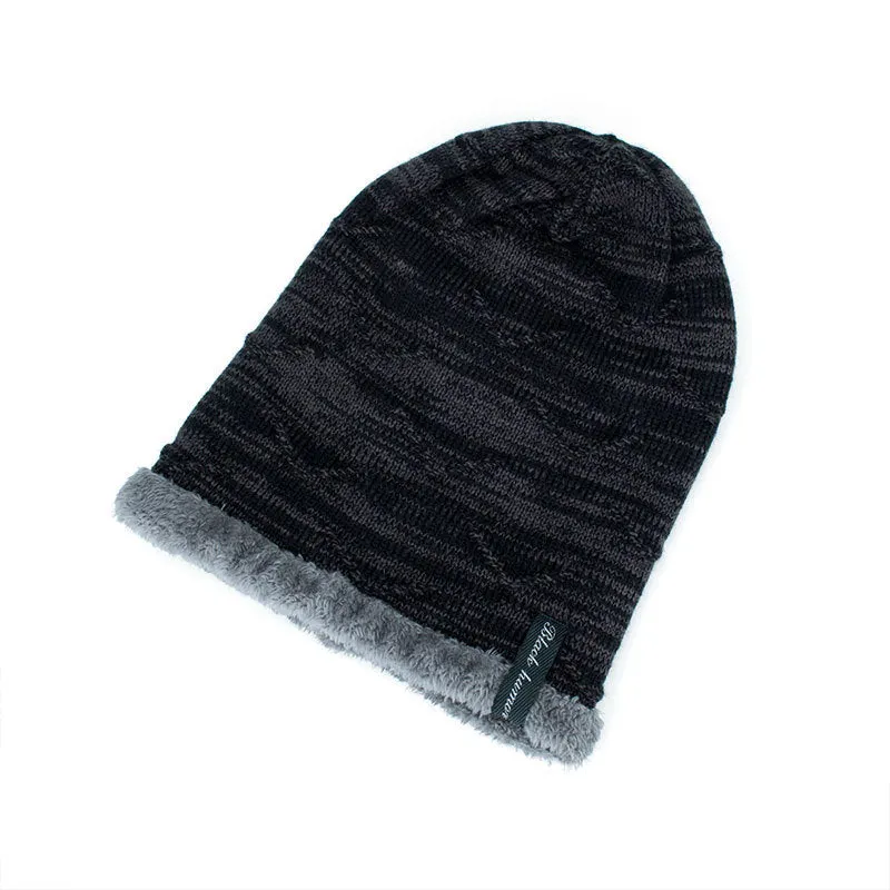 Diagonal hook knitted acrylic hat with adjustable circumference 44 to 60 cm in multiple colour options