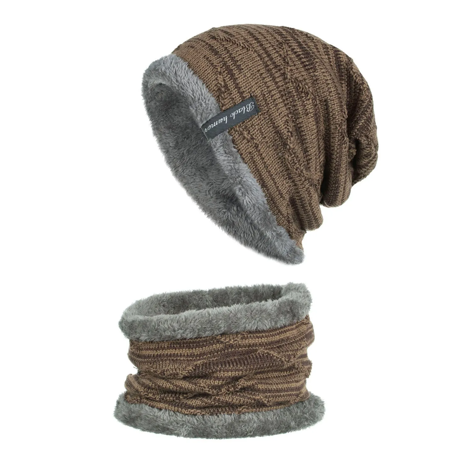 Diagonal hook knitted acrylic hat with adjustable circumference 44 to 60 cm in multiple colour options
