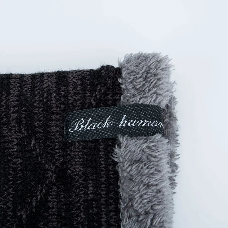 Diagonal hook knitted acrylic hat with adjustable circumference 44 to 60 cm in multiple colour options