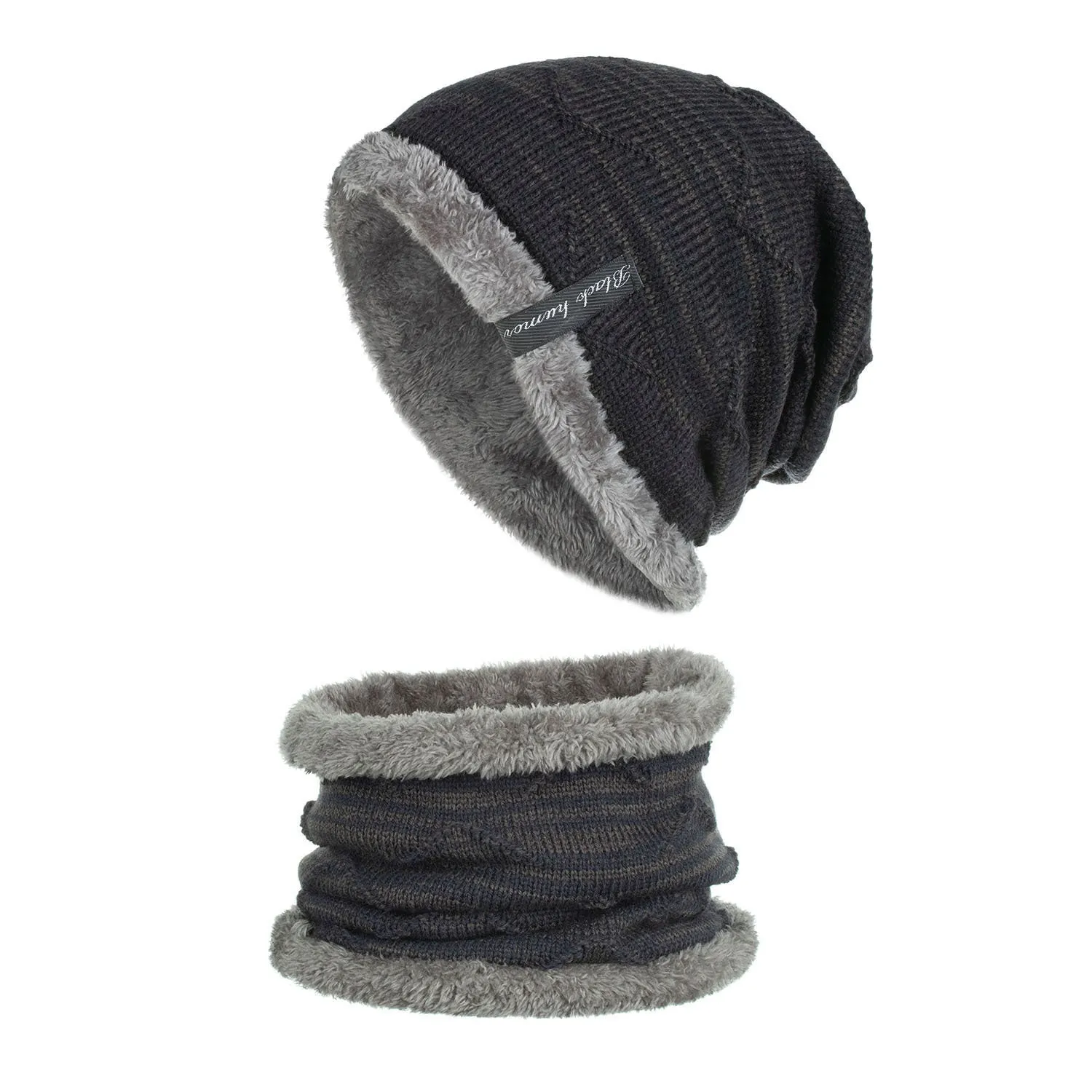 Diagonal hook knitted acrylic hat with adjustable circumference 44 to 60 cm in multiple colour options