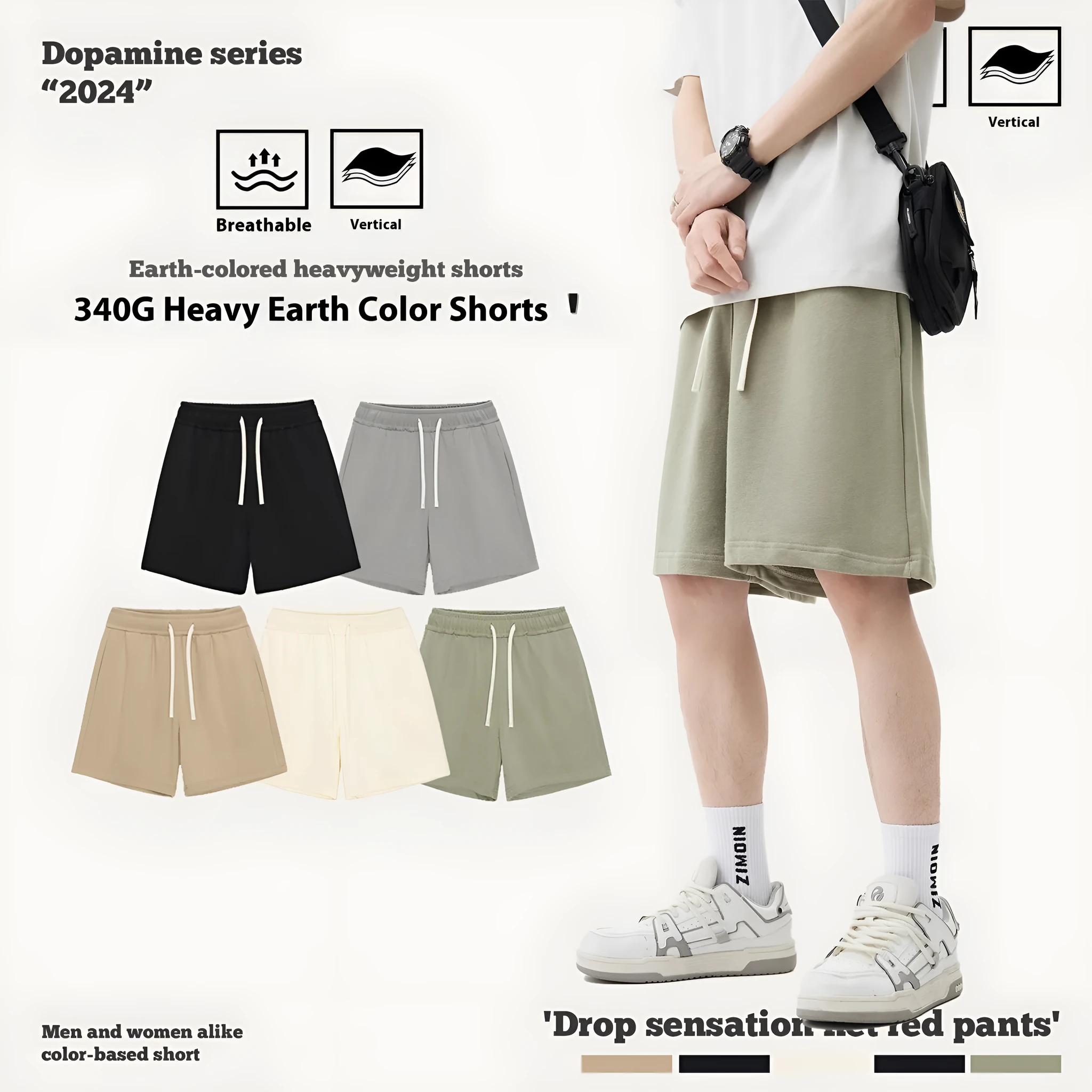 Casual cotton denim shorts for babies and toddlers in loose fit with multiple colour options