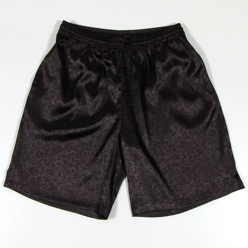 Traditional Chinese Tang suit shorts with elastic waistband in multiple colour options