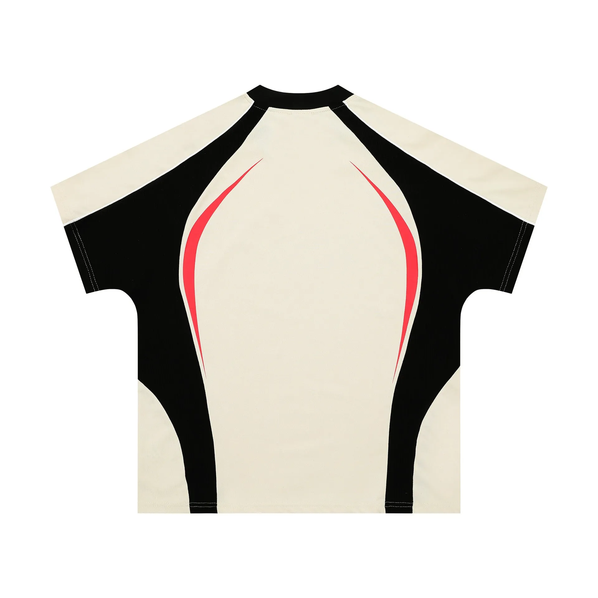 Men's loose fit polyester t-shirt with colour matching letter print in black YR9116 and apricot YR9116 options