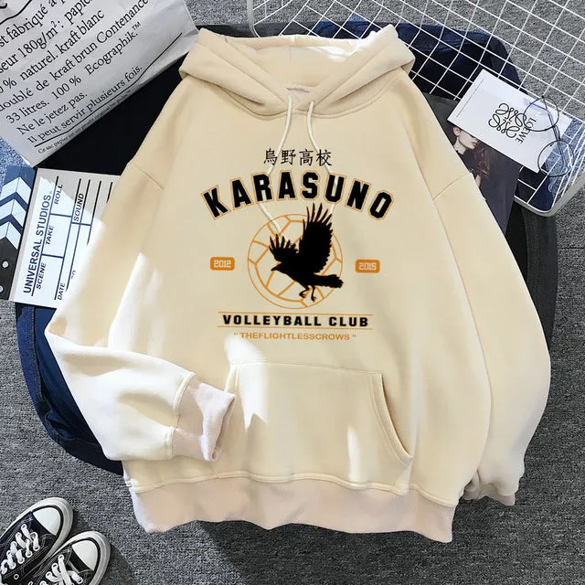 Hot Japanese Anime Haizhu hoodie pullover with character print front, available in multiple colours and sizes XXS to 3XL
