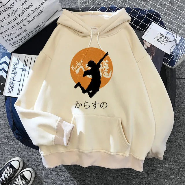 Hot Japanese Anime Haizhu hoodie pullover with character print front, available in multiple colours and sizes XXS to 3XL