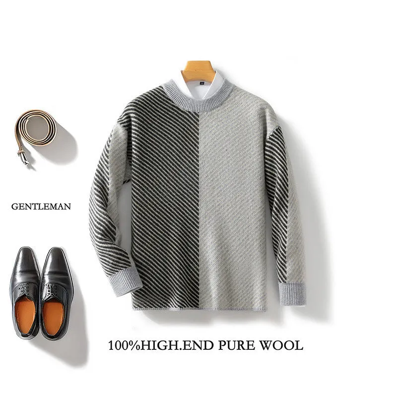 Men's wool sweater top in golden camel colour for casual wear, available in sizes S to 3XL