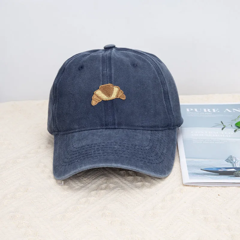 Washed cotton adjustable baseball cap in dome crown style for men and women outdoor leisure
