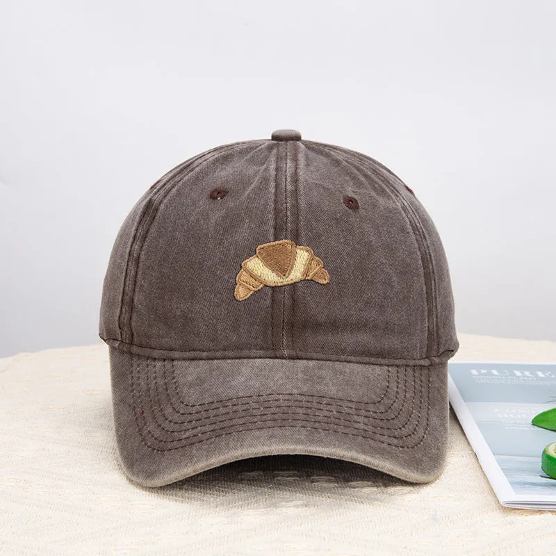 Washed cotton adjustable baseball cap in dome crown style for men and women outdoor leisure