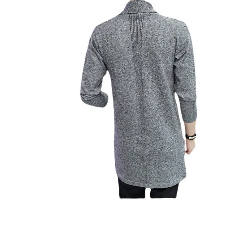 Korean style short black cardigan in slim fit polyester with folding craft detail