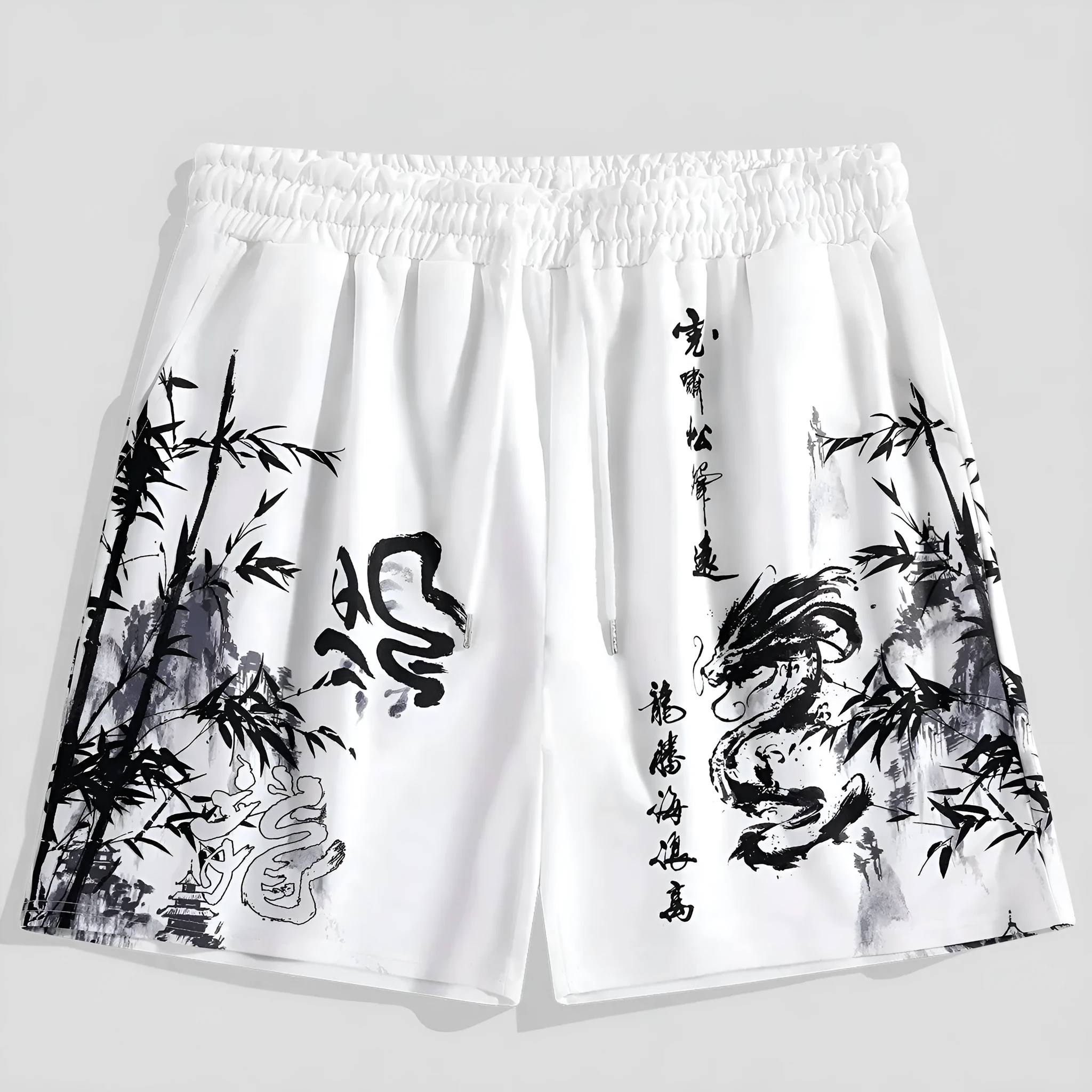 Men's loose fit acetate summer shorts available in multiple colours and sizes from S to 6XL