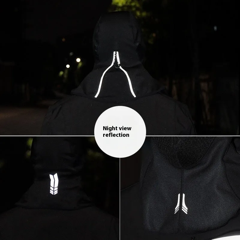 Wind-proof thermal face mask for outdoor sports riding in Gale Gray colour