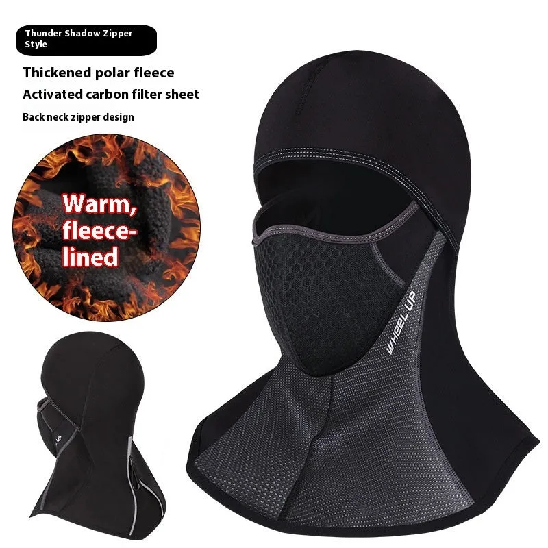 Wind-proof thermal face mask for outdoor sports riding in Gale Gray colour