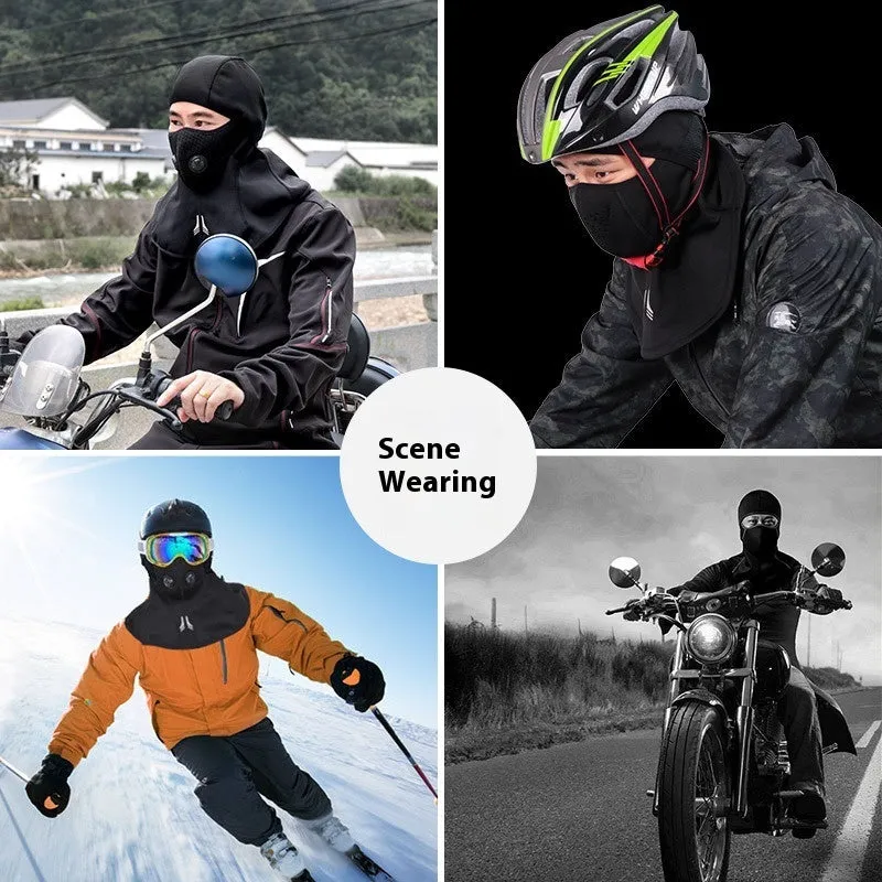 Wind-proof thermal face mask for outdoor sports riding in Gale Gray colour