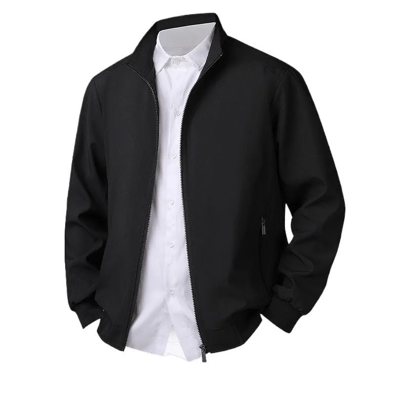 Plus size men's grey plaid corduroy hooded jacket with stand-up collar and patch pockets