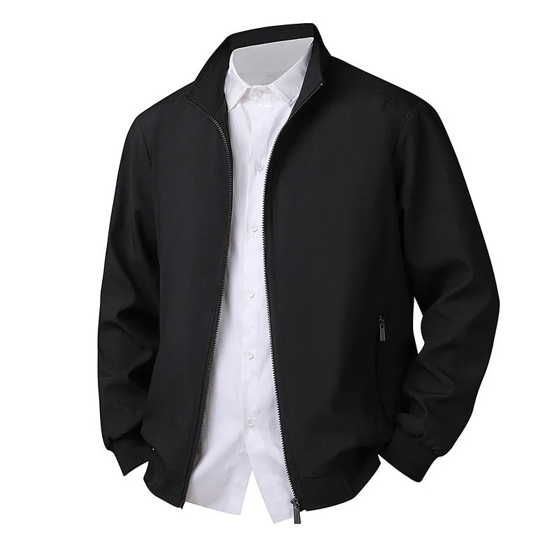 Plus size men's grey plaid corduroy hooded jacket with stand-up collar and patch pockets