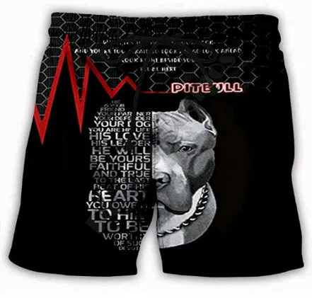 Mens beach shorts with eagle pattern print in polyethylene fiber fabric, straight leg, summer casual style