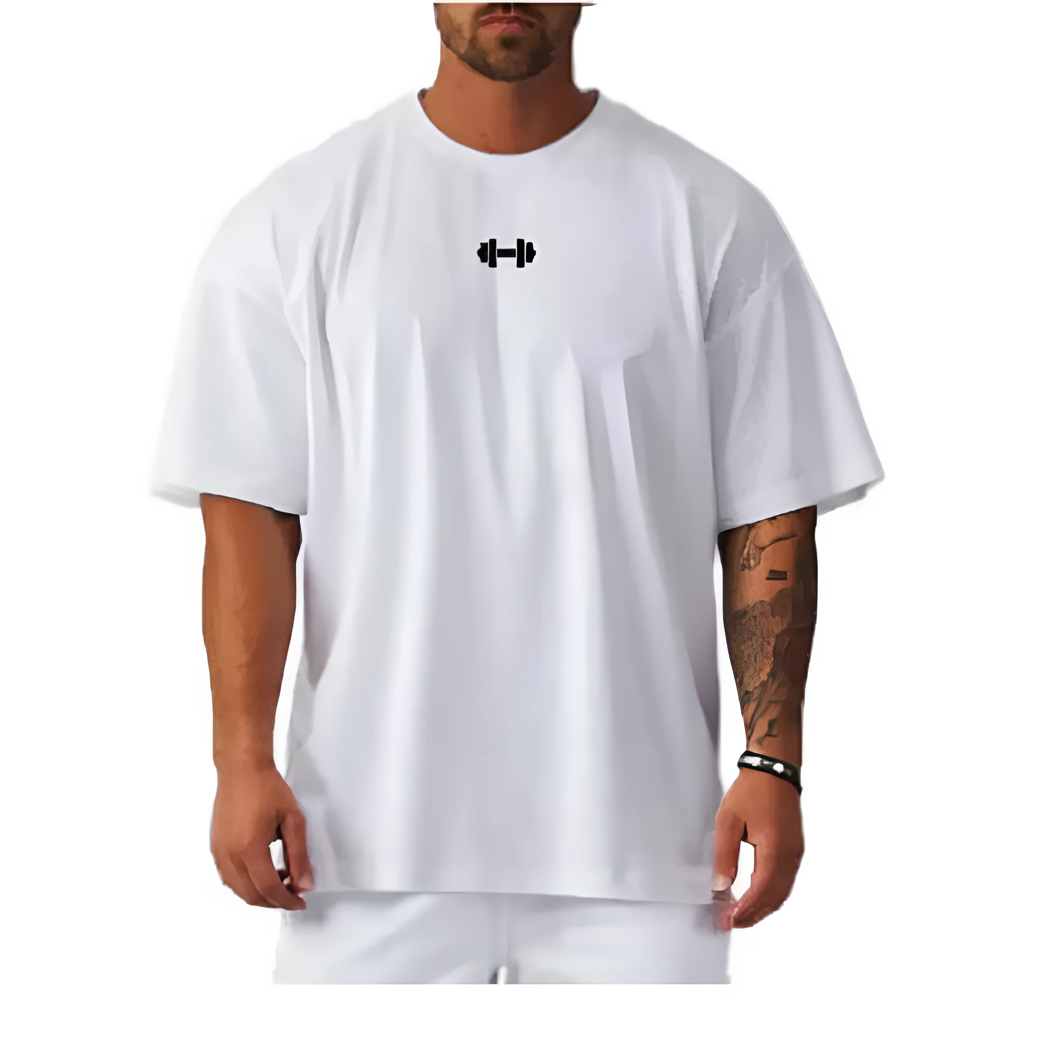 Men's new printed all-matching loose T-shirt in polyester, available in colours CT6377 to CT6380, sizes XXS to 6XL