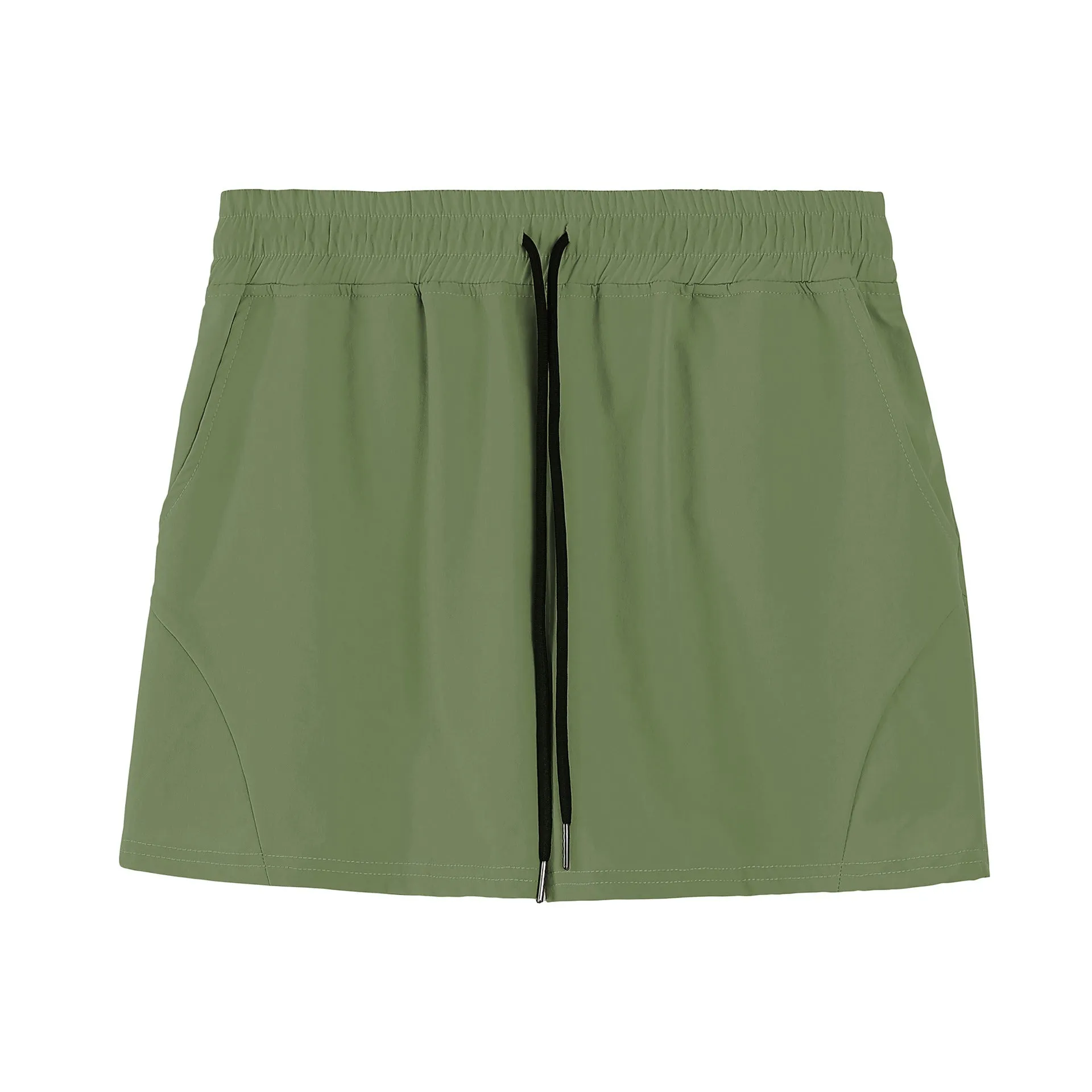 Men's thin grey polyester basketball shorts with elastic waistband for summer sports activities
