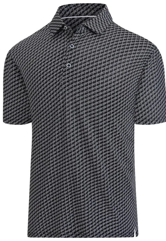 Men's 3D printed short sleeve t-shirt in Japanese retro style with zipper details on mesh fabric.