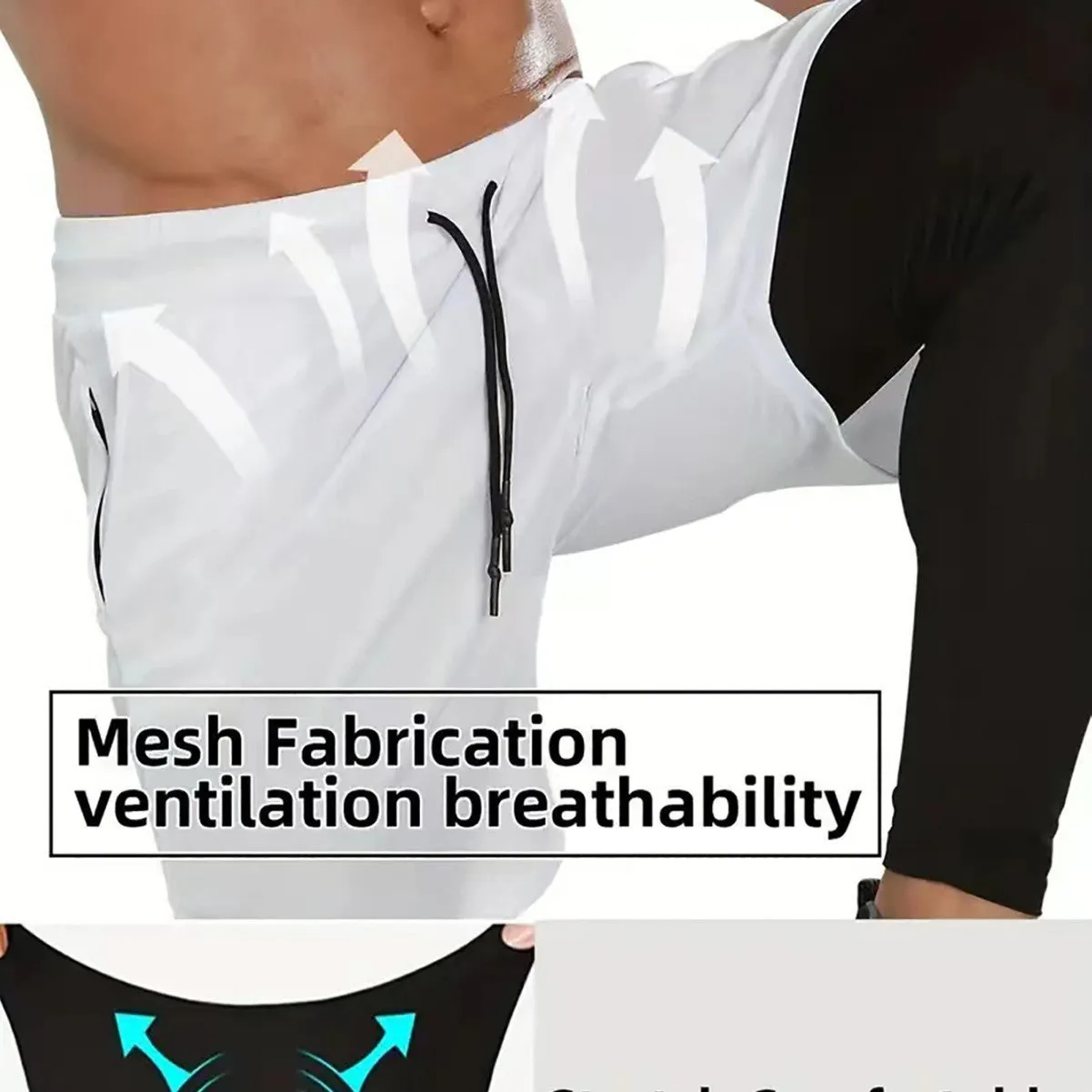 Fitness training running cycling bottoming pants in multiple colours, polyester fibre, elasticated waist for women