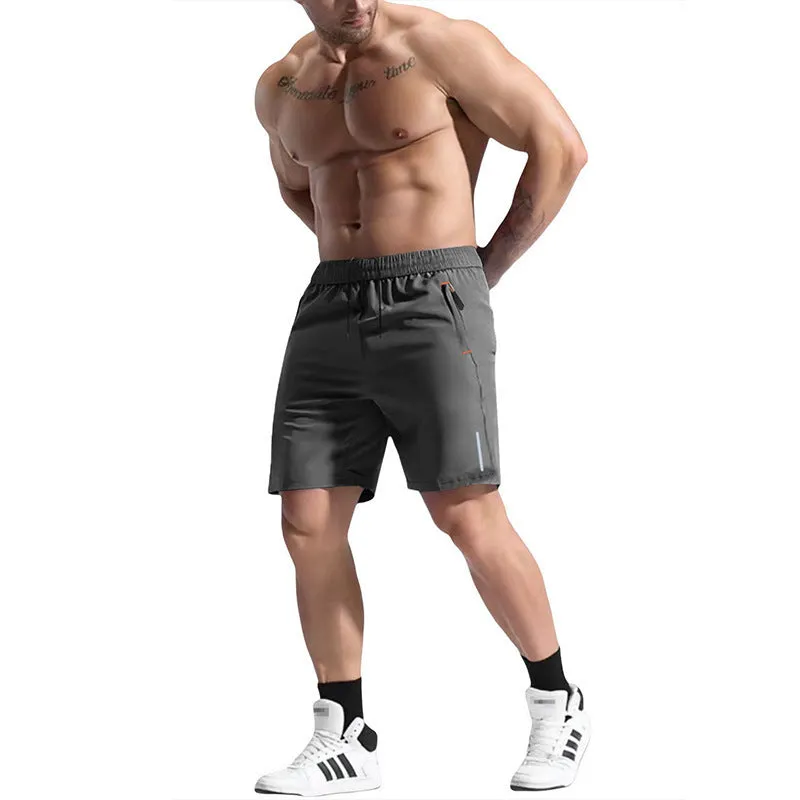 Men's bamboo fibre and polyester sports shorts with elastic waist in multiple colour options