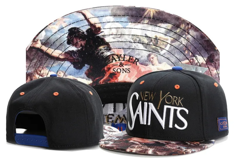 Cotton snapback baseball cap with adjustable back, black colour, side view