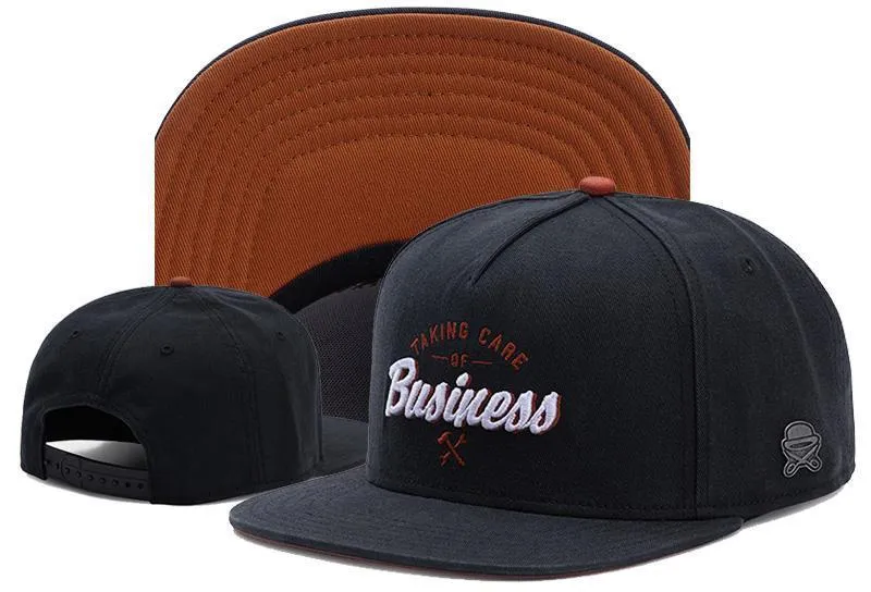 Cotton snapback baseball cap with adjustable back, black colour, side view