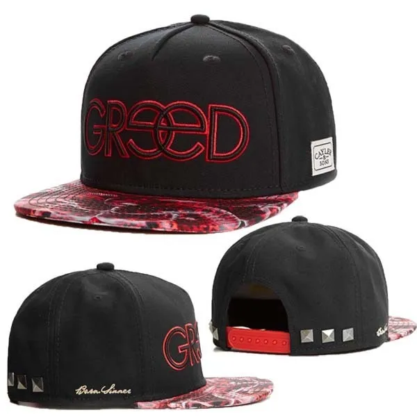 Cotton snapback baseball cap with adjustable back, black colour, side view