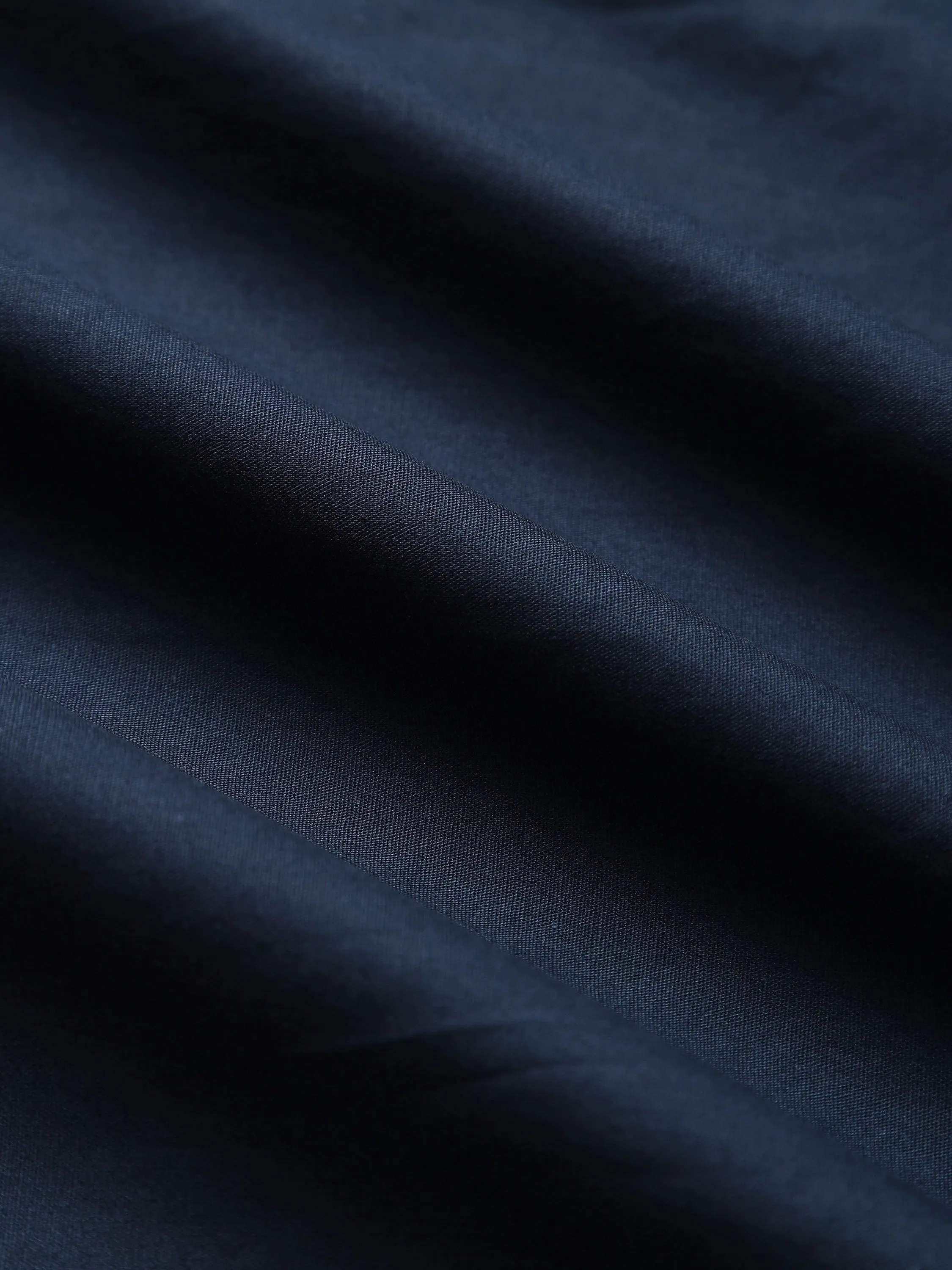 Long-sleeved contrasting colour shirt for teenage men in Navy blue with button front