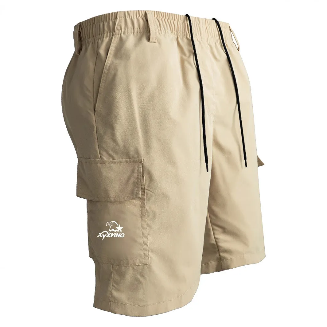 Loose straight casual American style sports shorts in multiple colours with micro elasticity polyester fabric