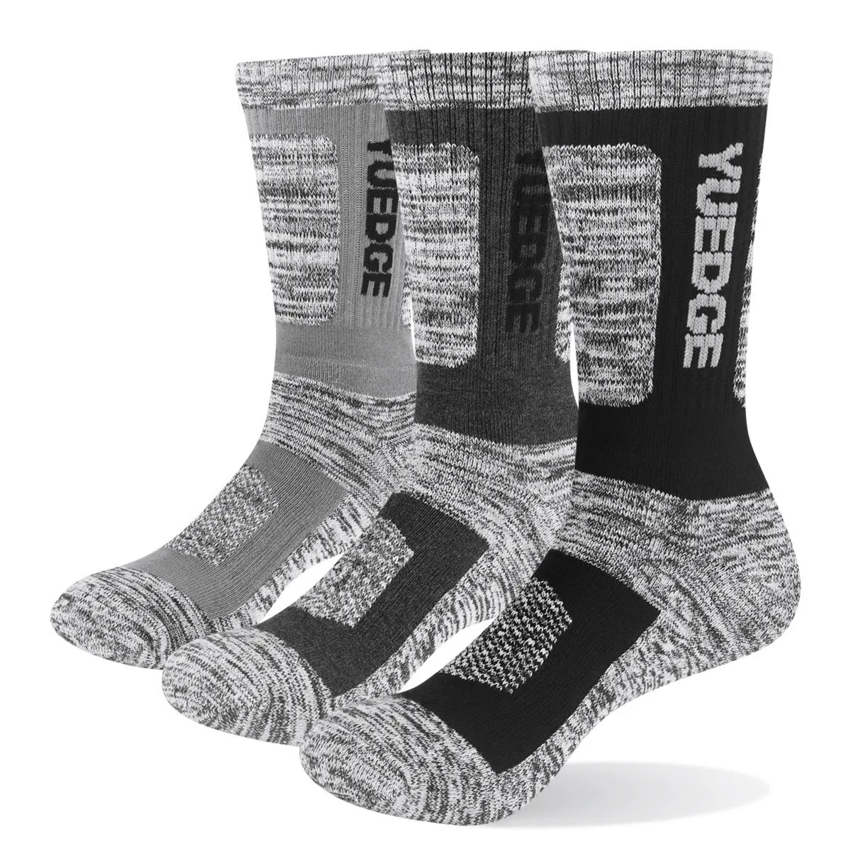 Men's medium tube casual basketball socks in combed cotton with breathable sweat-absorbing fabric
