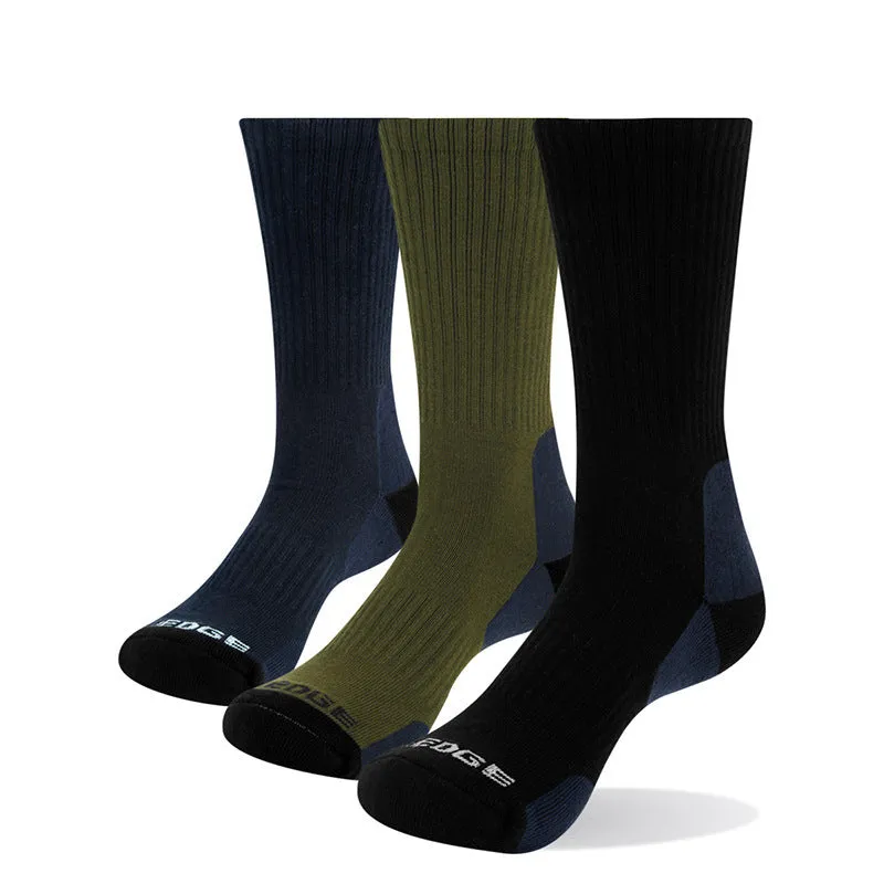 Men's medium tube casual basketball socks in combed cotton with breathable sweat-absorbing fabric